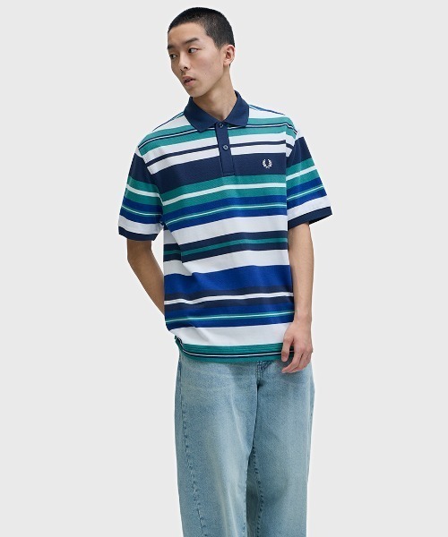 FRED PERRY（フレッドペリー） ポロシャツ 半袖 Striped Relaxed Polo