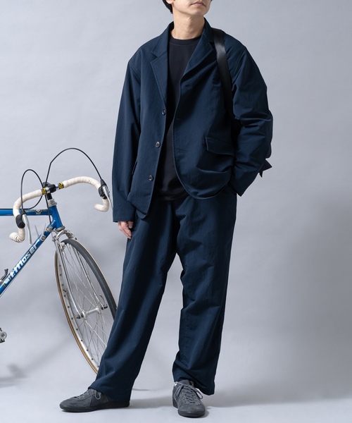 nanamica（ナナミカ） テーラードジャケット LARGE ネイビー メンズ