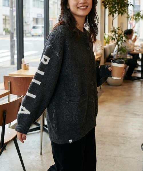 バルマン  KM000KB13 バックロゴウールカーディガン メンズ S BILLABONG（ビラボン） カーディガン 「BILLABONG/ビラボン」LOGO