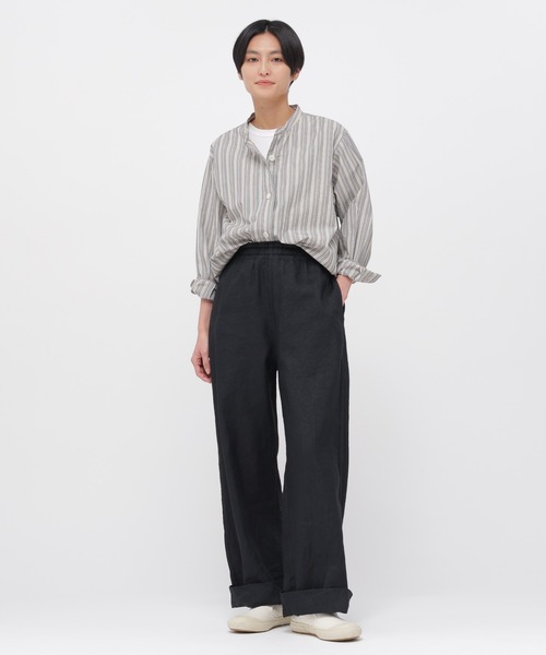 MHL.（エムエイチエル） パンツ FADED WOOL LINEN TWILL レディース