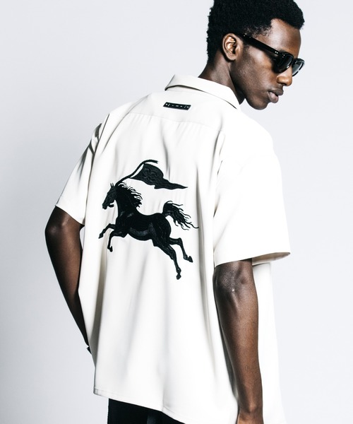 CRIMIE（クライミー） シャツ TAILORED MUSTANG EMBROIDERY S/S SHIRT