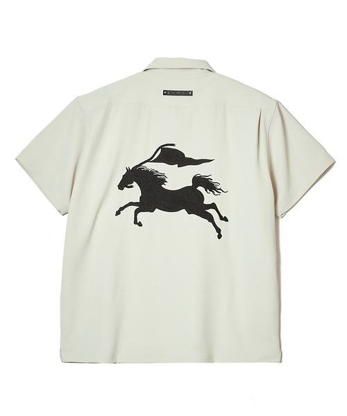 シャツ TAILORED MUSTANG EMBROIDERY S/S SHIRT _ EASY CARE メンズ