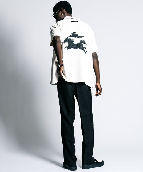 CRIMIE（クライミー） シャツ TAILORED MUSTANG EMBROIDERY S/S SHIRT