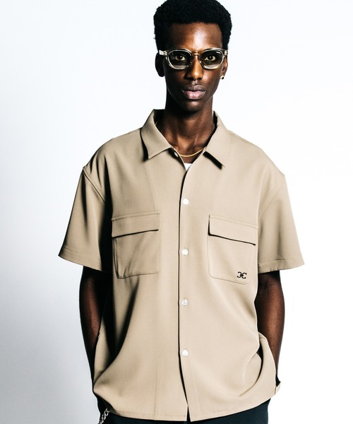 シャツ TAILORED MUSTANG EMBROIDERY S/S SHIRT _ EASY CARE メンズ
