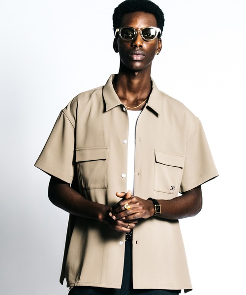 CRIMIE（クライミー） シャツ TAILORED MUSTANG EMBROIDERY S/S SHIRT