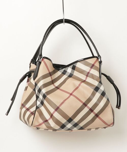 BURBERRY(バーバリー) チェック柄トートバッグ - ベージュ BURBERRY(バーバリー) チェック柄トートバッグ - ベージュ