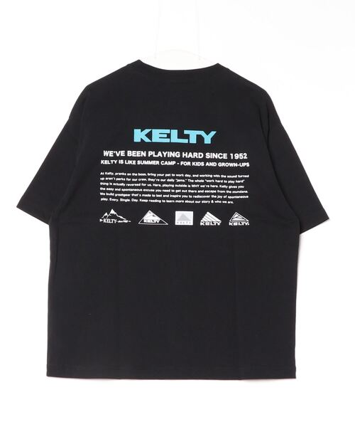 「KELTY」 半袖Tシャツ M ネイビー メンズ_画像2