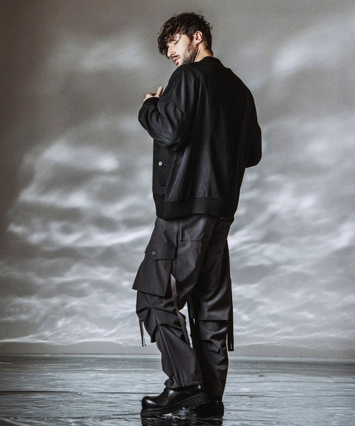 NO ID. レザーMA-1 NO ID.（ノーアイディー） ma1 ma-1 「NO ID.」Changing Sheer Knit MA