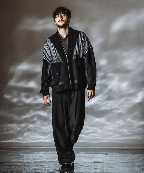 NO ID. レザーMA-1 NO ID.（ノーアイディー） ma1 ma-1 「NO ID.」Changing Sheer Knit MA