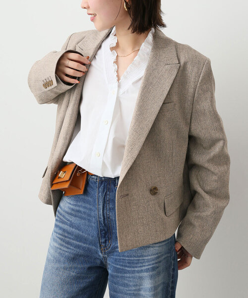 SLOBE IENA」 ジャケット 38 ベージュ レディース レディース 