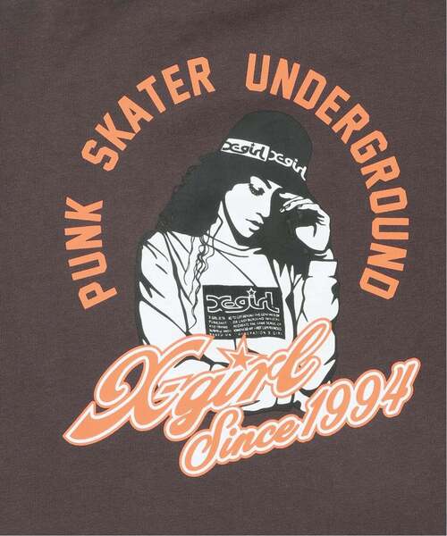 X-girl Stages（エックスガールステージス） tシャツ ガールイラスト