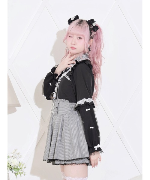 NOEMIE（ノエミー） ブラウス シャツ チャーム付きメニーリボン