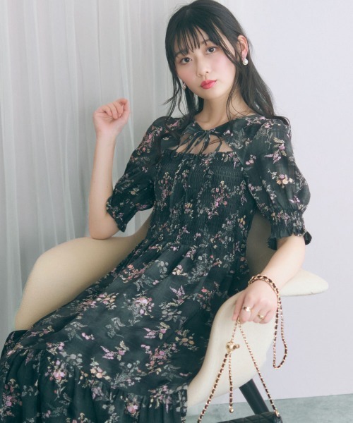 marun（マルン） ワンピース 「大きいサイズ」ボレロ風フラワー
