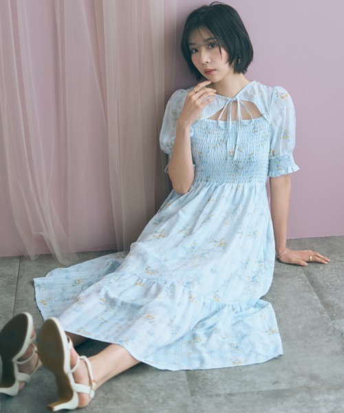 marun（マルン） ワンピース 「大きいサイズ」ボレロ風フラワー