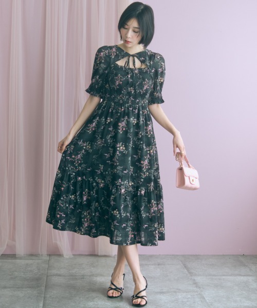 marun（マルン） ワンピース 「大きいサイズ」ボレロ風フラワー
