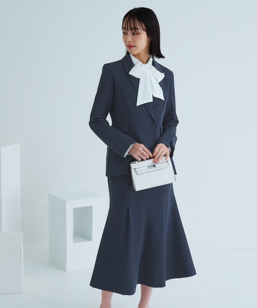 「RUIRUE BOUTIQUE」 セットアップ 3L グレイッシュベージュ レディースの画像