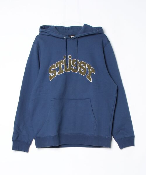 STUSSY（ステューシー） プルオーバーパーカー S ブルー メンズ