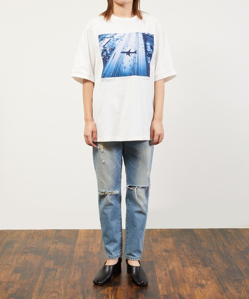 「JANESMITH」 半袖Tシャツ X-SMALL ホワイト レディース_画像8