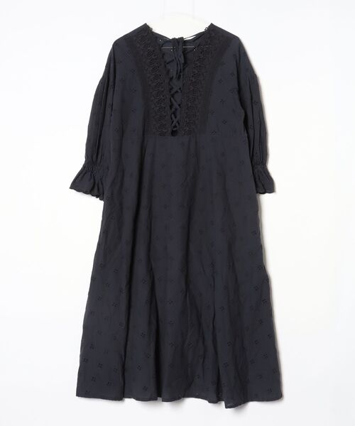 「Freada」 長袖ワンピース フリ- ブラック レディース_画像2
