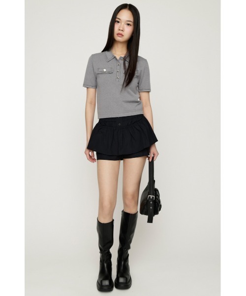 SLY（スライ） スラックス パンツ CHECK LAYERED S/PT チェック