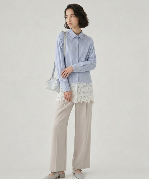 GLOBAL WORK（グローバルワーク） ワイドパンツ パンツ ウツクシDRY