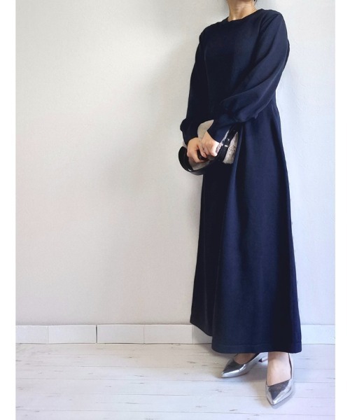 「M.deux」 ニットワンピース MEDIUM グレー レディース_画像2