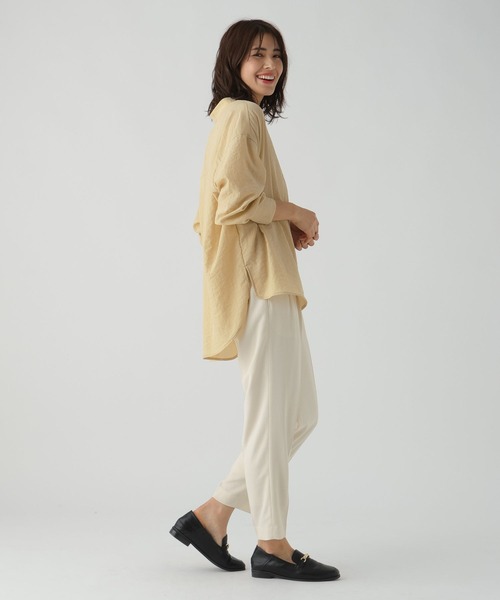 「Elura」 長袖ブラウス LARGE ライトブルー レディース_画像9