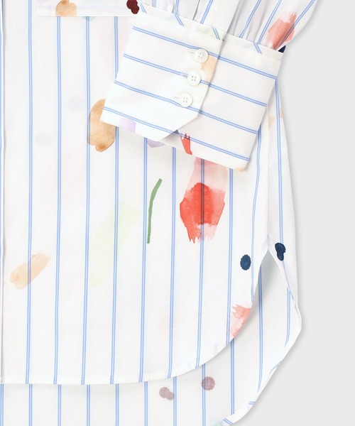 ブラウス シャツ Mark Making” プリント ブラウス / 165356 SH286 レディースの画像