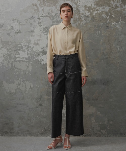 「ADAM ET ROPE'」 デニムパンツ 38 ブルー系その他3 レディース_画像5