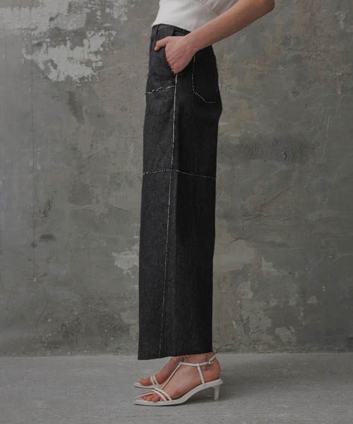 「ADAM ET ROPE'」 デニムパンツ 38 ブルー系その他3 レディース_画像6
