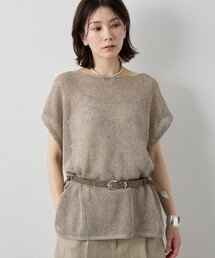 Whim Gazette ボートネックフレンチスリーブプルオーバー Whim Gazette（ウィム ガゼット） ニット セーター ボートネック