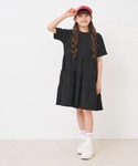 ワンピース キッズ ライトエンボスティアードワ...の詳細画像2