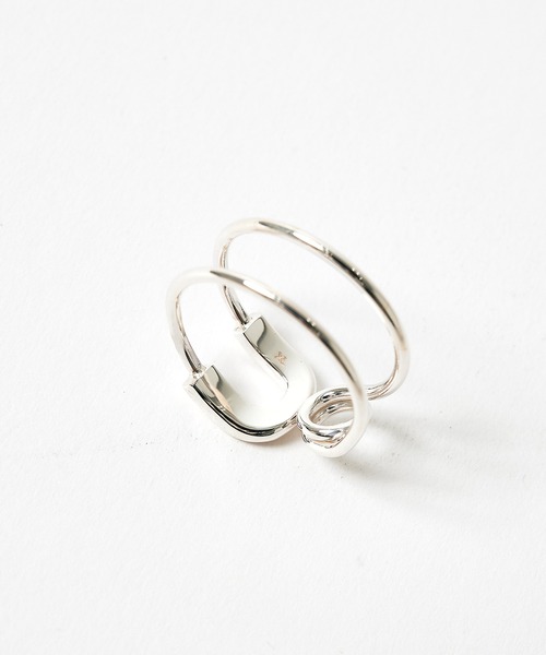 指輪 リング 「AMBUSH/アンブッシュ」SAFETY PIN RING メンズの画像