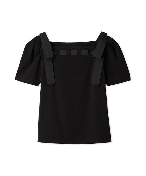 CELFORD（セルフォード） tシャツ 半袖 「洗える」ショルダーリボン