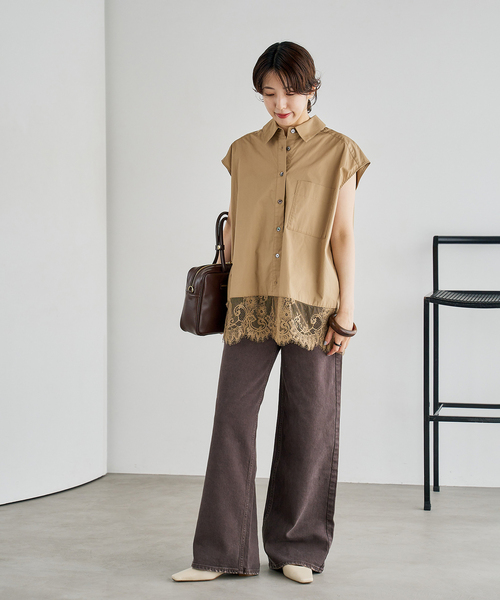 FLAT（フラット） シューズ 2.5cmスクエアサイドオープンフラット