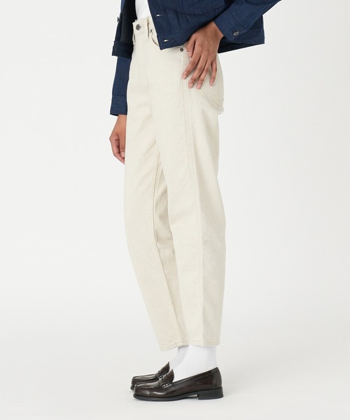 「Levi’s MADE&CRAFTED」 デニムパンツ 23inch ベージュ レディース_画像3