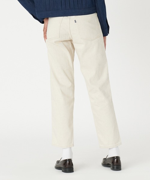 「Levi’s MADE&CRAFTED」 デニムパンツ 23inch ベージュ レディース_画像4
