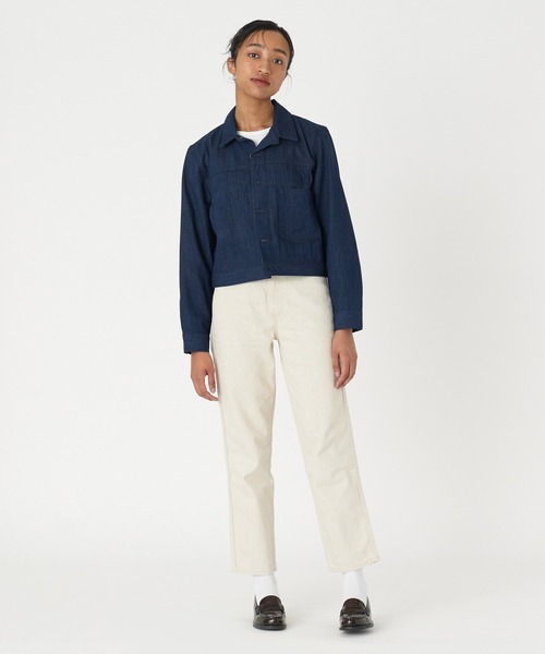 「Levi’s MADE&CRAFTED」 デニムパンツ 23inch ベージュ レディース_画像5