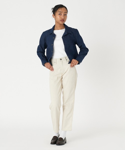 「Levi’s MADE&CRAFTED」 デニムパンツ 23inch ベージュ レディース_画像7