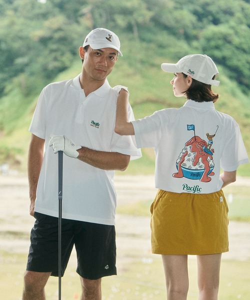 Pacific GOLF CLUB 半袖ポロシャツ Pacific GOLF CLUB（パシフィックゴルフクラブ） ポロシャツ 半袖