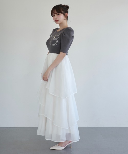 EIMY ISTOIRE（エイミーイストワール） ワンピース 半袖 E.M ATELIER