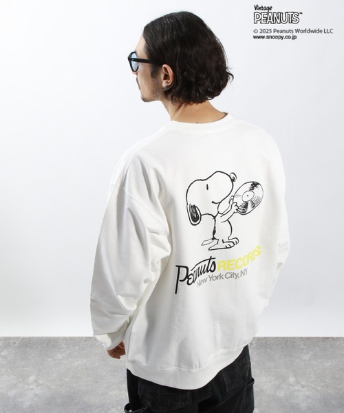 「PEANUTS」 スウェットカットソー LARGE グリーン メンズ_画像8