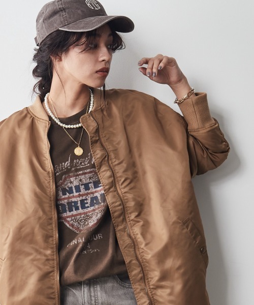 「CHIC STYLE」 「SMILELAND」半袖Tシャツ 3 モカ レディース_画像5