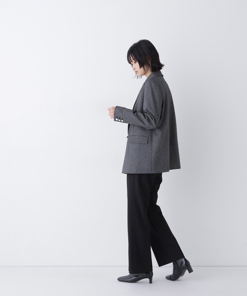 ナチュラルビューティーベーシック パンツスーツ セットアップ M グレー NATURAL BEAUTY BASIC（ナチュラルビューティーベーシック） パンツ