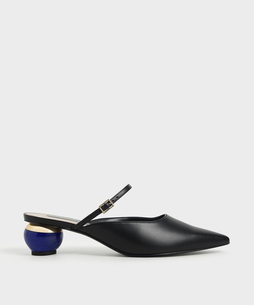 【直営店買付】JIL SANDER スカルプチャー ヒール ミュール 26cm Jil Sander(ジルサンダー) サンダル・ミュール(レディース
