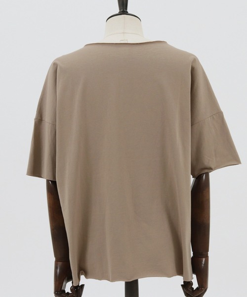 ルーズTシャツ　期間限定価格 Jih Nunc tシャツ Tシャツ mt7105-ルーズネックカットソー