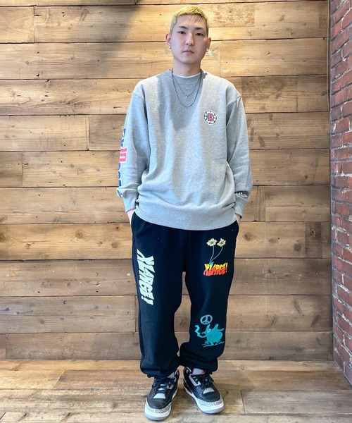 XLARGE パンツ PEACE WORLD SWEAT PANTS メンズ : ZOZOTOWN