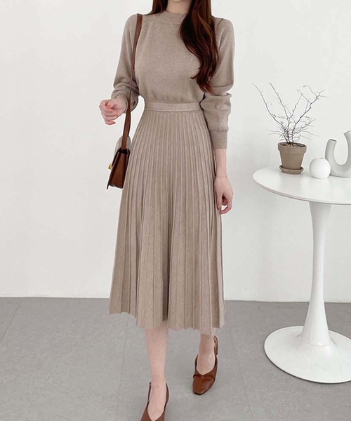 ワンピース ニットプリーツワンピース Zozotown Yahoo 店 通販 Yahoo ショッピング
