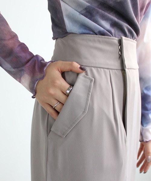 GeeRA スカート ポケット付スリットタイトスカート : ZOZOTOWN Yahoo