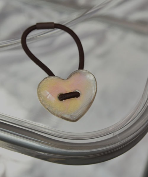 VIBGYOR Women ヘアゴム 「resonance」ぷっくりハート ヘアゴム「8色